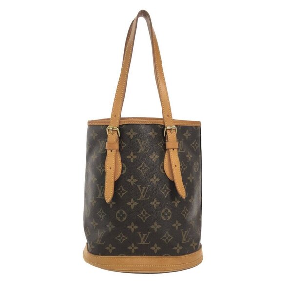 Auth LOUIS VUITTON Petit Bucket M42238 Monogram FL1020 Shoulder Bag - Picture 1 of 15